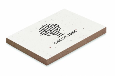 Logo trade corporate gifts image of: Grass/seed paper memo pad