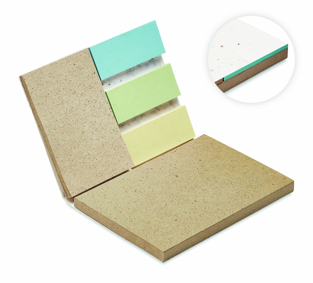 Logotrade promotional giveaway image of: Grass/seed paper memo pad