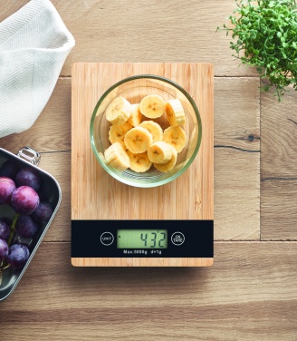 Logotrade promotional gifts photo of: Bamboo digital kitchen scales