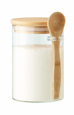 Logo trade promotional products picture of: Glass jar with spoon 600 ml