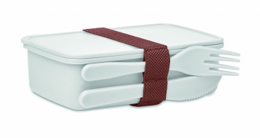 Logo trade promotional items image of: Lunch box with cutlery