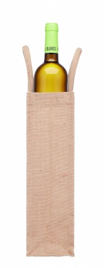 Logo trade promotional giveaways picture of: Jute wine bag for one bottle