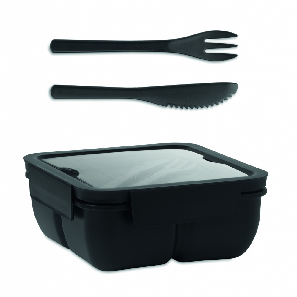 Logo trade advertising products image of: Lunch box with cutlery 600ml