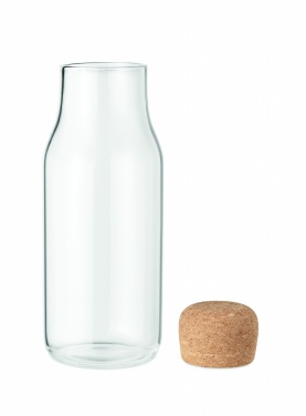 Logotrade advertising products photo of: Glass bottle cork lid 600 ml