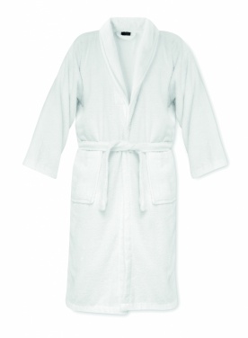 Logo trade corporate gifts image of: Bathrobe organic cotton XL/XXL