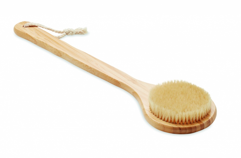 Logo trade promotional giveaway photo of: Bamboo bath brush