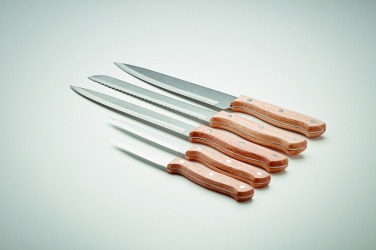 Logotrade business gift image of: 5 piece knife set in base