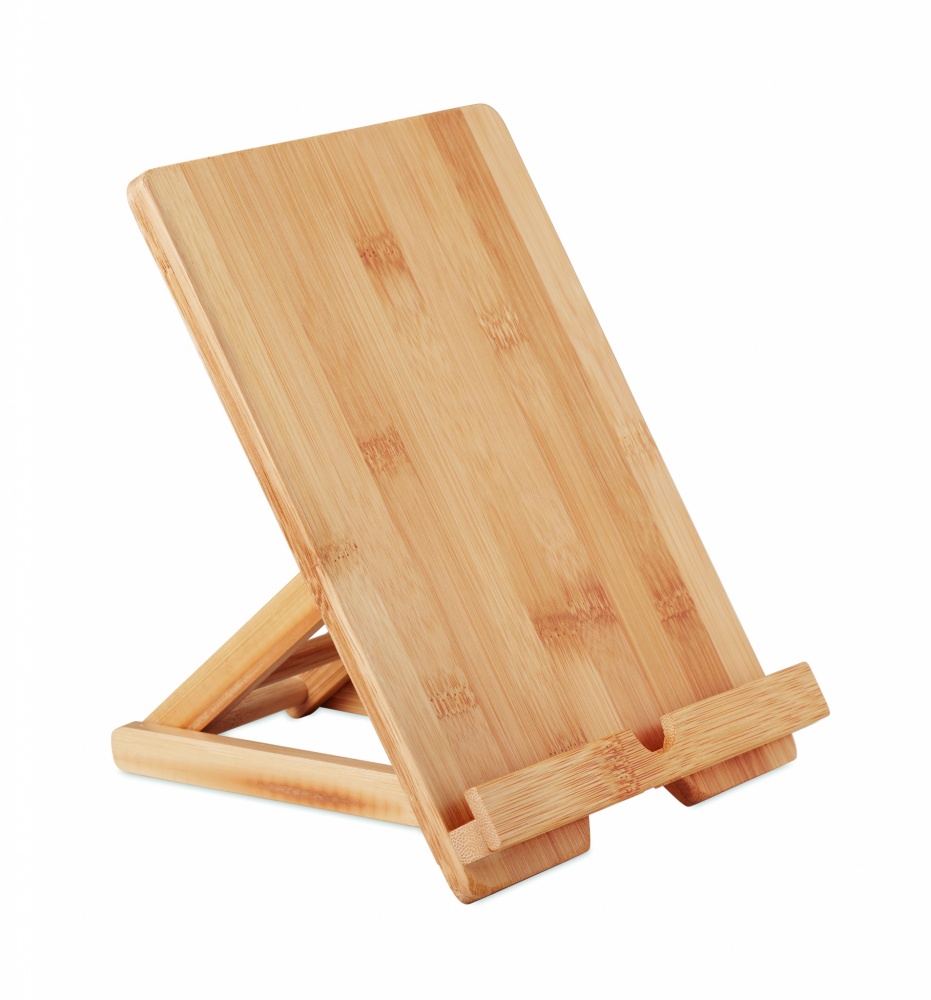 Logo trade promotional product photo of: Bamboo tablet stand TUANUI