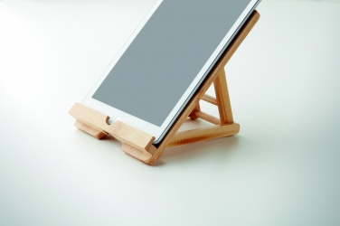 Logo trade promotional giveaway photo of: Bamboo tablet stand TUANUI