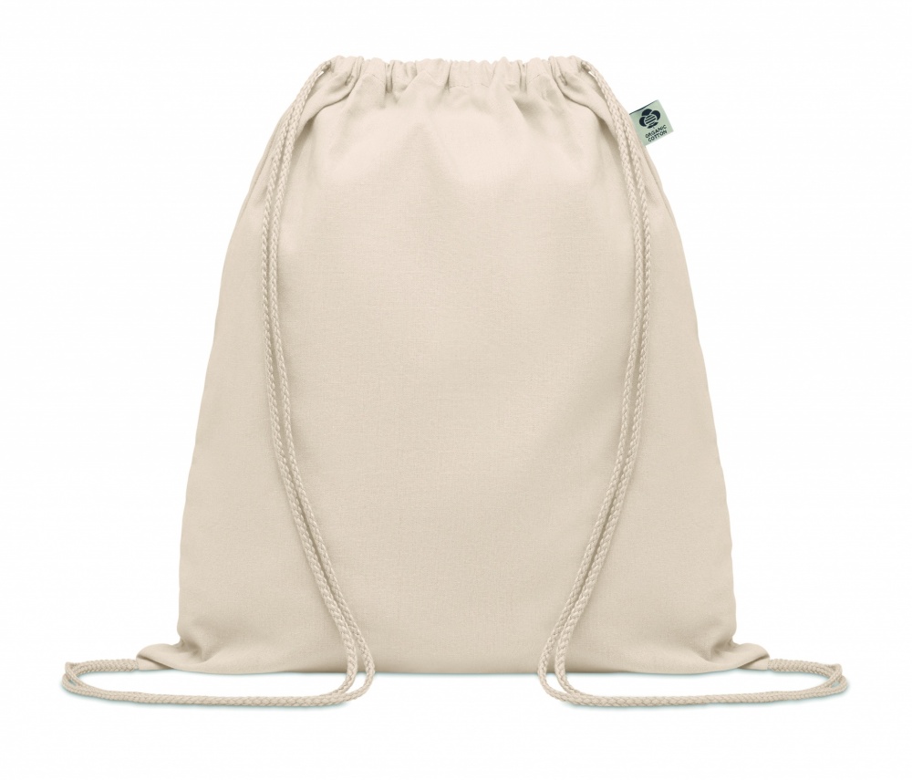 Logo trade promotional items picture of: Organic cotton drawstring bag