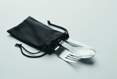 Logo trade promotional merchandise image of: 3-piece camping cutlery set