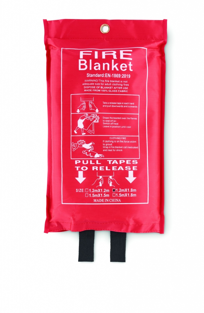 Logo trade promotional giveaway photo of: Fire blanket in pouch 120x180