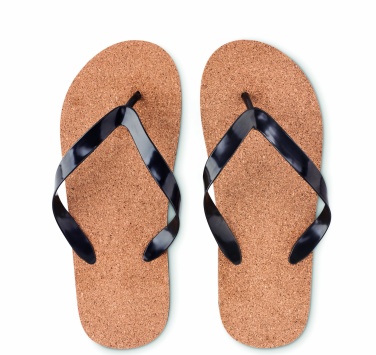 Logo trade promotional products picture of: Cork beach slippers M