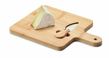 Logo trade promotional item photo of: Cheese board set in bamboo Bremen