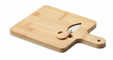 Logotrade business gift image of: Cheese board set in bamboo Bremen