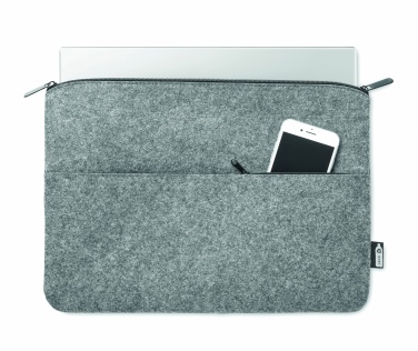 Logotrade advertising product image of: RPET felt zipped laptop bag