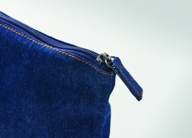 Logotrade promotional merchandise image of: Recycled denim cosmetic pouch