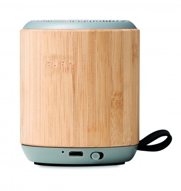 Logo trade promotional items image of: 5.3 wireless bamboo speaker