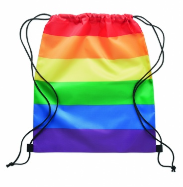 Logotrade promotional gift picture of: Rainbow RPET drawstring bag