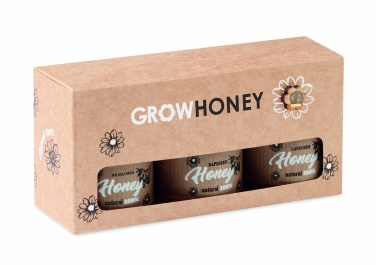 Logotrade advertising products photo of: Set of 3 wildflower honey