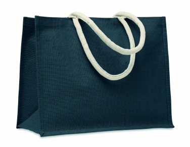 Logo trade business gifts image of: Jute bag with cotton handle