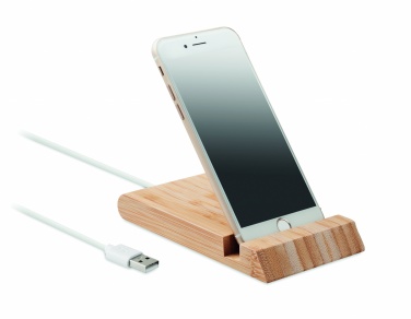 Logotrade corporate gift image of: Bamboo wireless charger  10W ODOS