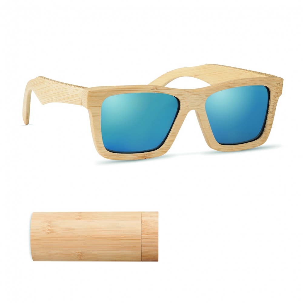 Logotrade promotional merchandise image of: Sunglasses and case in bamboo KEILA