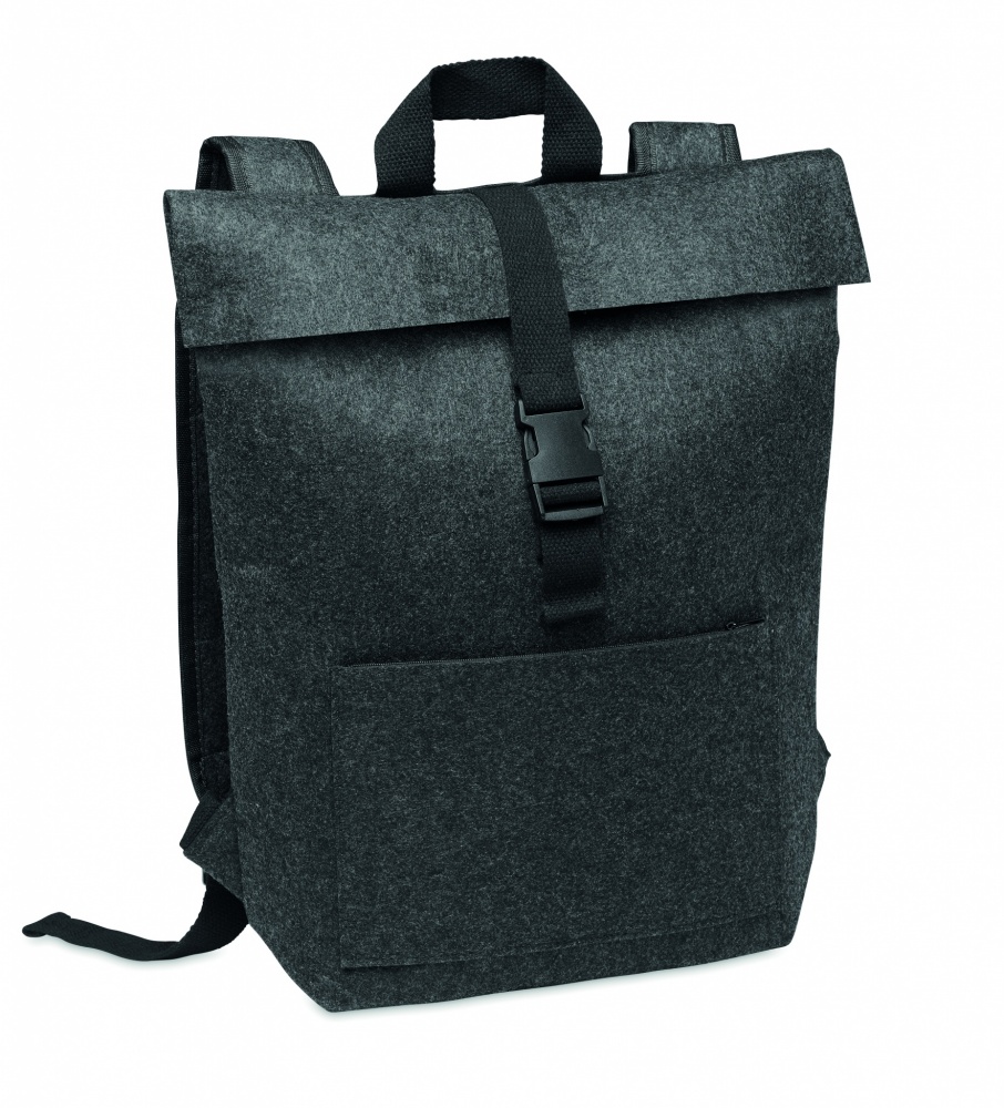 Logo trade business gift photo of: RPET felt backpack