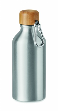 Logo trade promotional gifts picture of: Aluminium bottle 400 ml