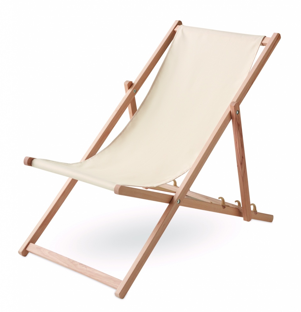 Logo trade promotional merchandise photo of: Beach chair in wood