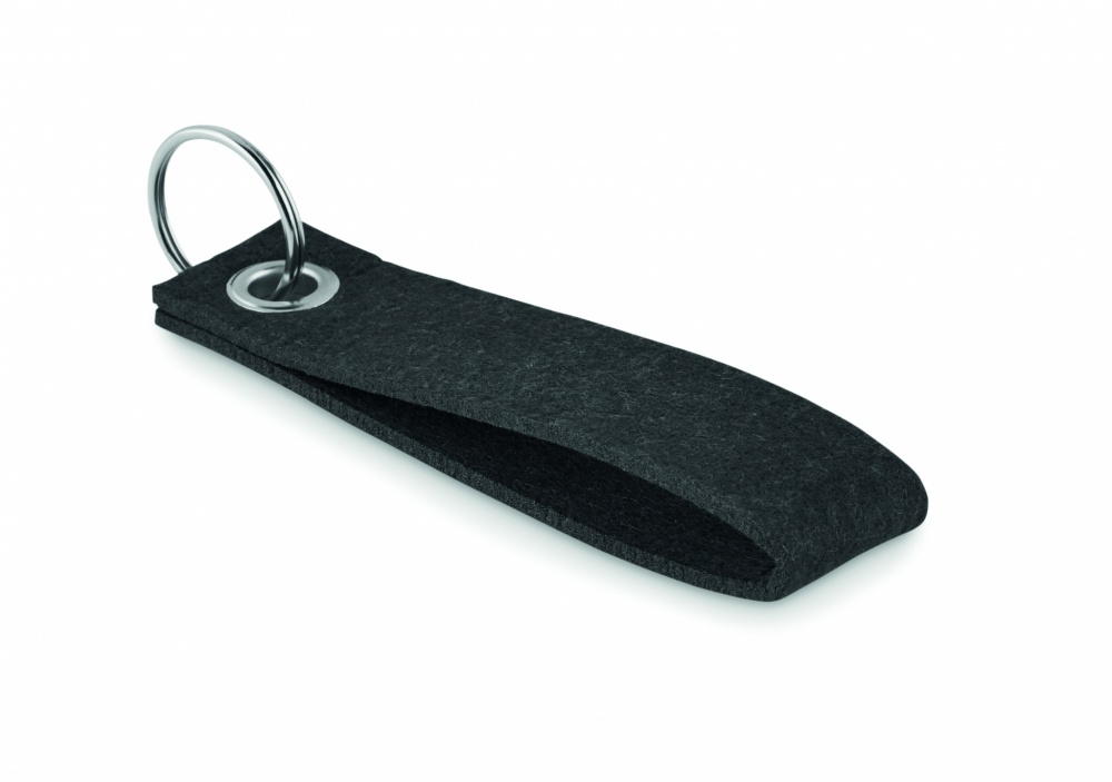 Logo trade promotional product photo of: RPET felt key ring Hämeenlinna