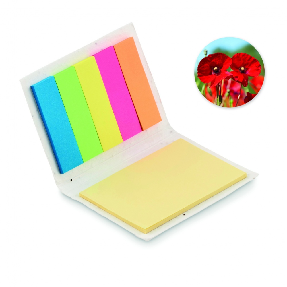 Logo trade business gift photo of: Seed paper sticky note pad