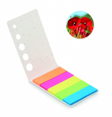 Logotrade promotional item picture of: Seed paper page markers pad