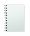 A5 RPET notebook recycled lined, White