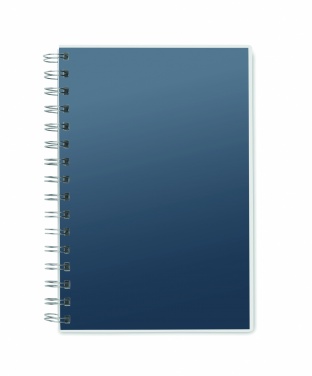 Logotrade promotional item picture of: A5 RPET notebook recycled lined