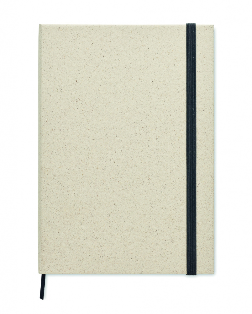 Logo trade advertising product photo of: A5 grass notebook 80 lined