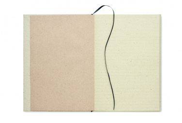 Logo trade promotional product photo of: A5 grass notebook 80 lined