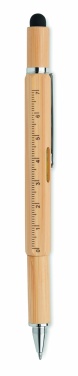 Logotrade promotional merchandise photo of: Spirit level pen in bamboo