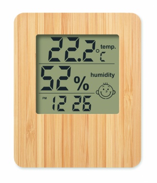 Logotrade promotional product picture of: Bamboo weather station