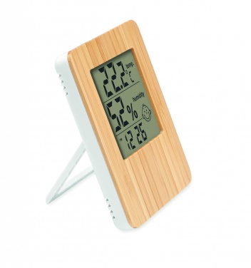 Logotrade promotional giveaway picture of: Bamboo weather station