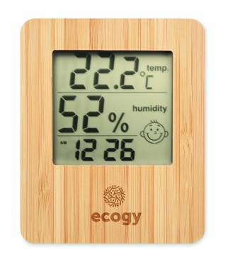 Logotrade advertising product picture of: Bamboo weather station