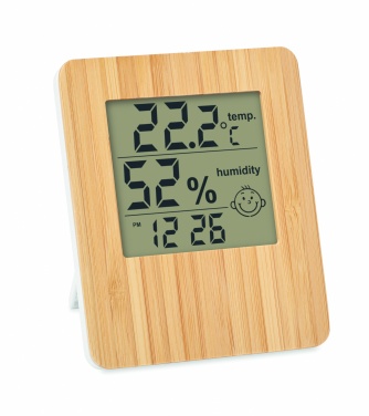 Logotrade corporate gift image of: Bamboo weather station