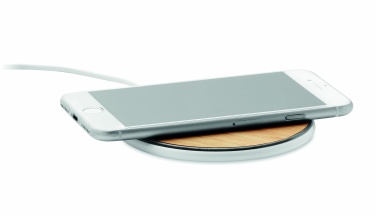 Logo trade advertising product photo of: Bamboo wireless charger 10W