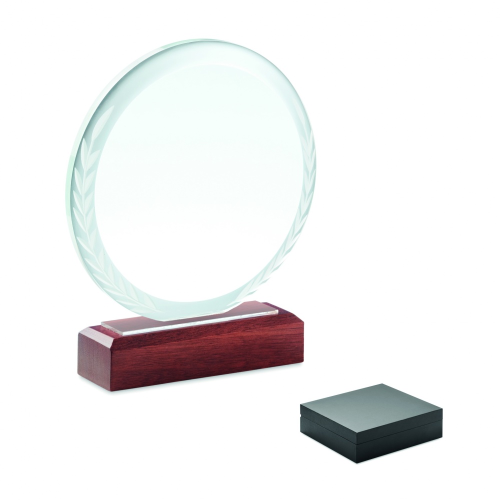 Logo trade promotional gifts image of: Round award plaque