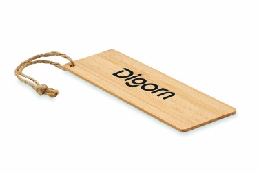 Logo trade advertising product photo of: Bamboo bookmark