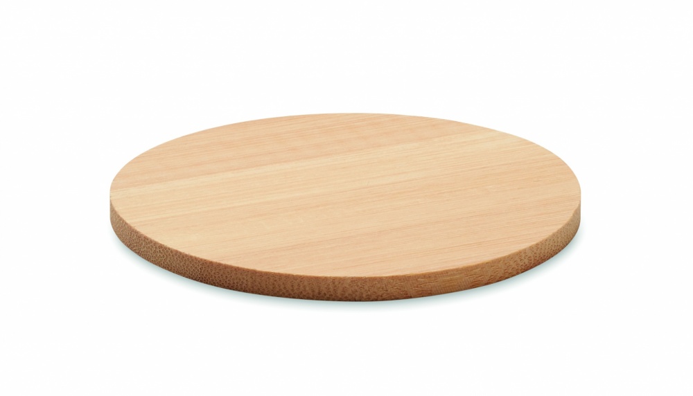 Logotrade promotional gift picture of: Bamboo round coaster