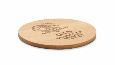 Logotrade promotional item image of: Bamboo round coaster