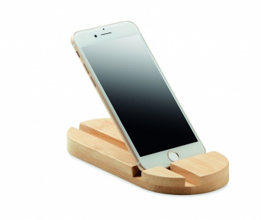 Logo trade corporate gifts picture of: Bamboo tablet/smartphone stand