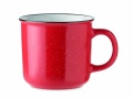 Ceramic vintage mug 400 ml, Red