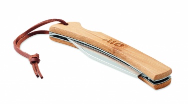 Logotrade business gifts photo of: Foldable knife in bamboo